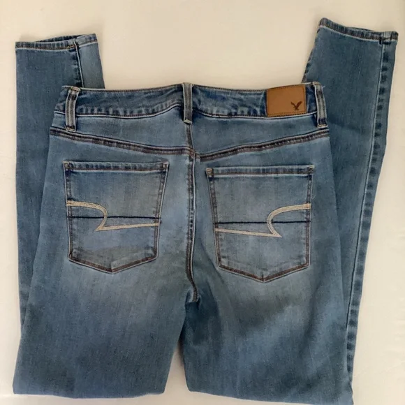 American Eagle Jeggings SUPER STRETCH Hi-Rise Jegging Size 6 Regular - Picture 2 of 5